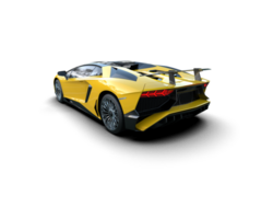Realistic sport car isolated on background. 3d rendering - illustration png