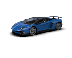 Realistic sport car isolated on background. 3d rendering - illustration png