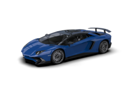 Realistic sport car isolated on background. 3d rendering - illustration png