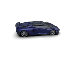 Realistic sport car isolated on background. 3d rendering - illustration png