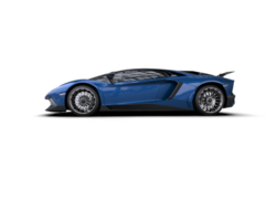 Realistic sport car isolated on background. 3d rendering - illustration png
