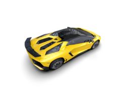 Realistic sport car isolated on background. 3d rendering - illustration png