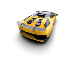 Realistic sport car isolated on background. 3d rendering - illustration png