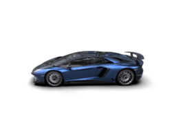 Realistic sport car isolated on background. 3d rendering - illustration png