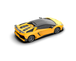 Realistic sport car isolated on background. 3d rendering - illustration png