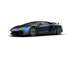 Realistic sport car isolated on background. 3d rendering - illustration png