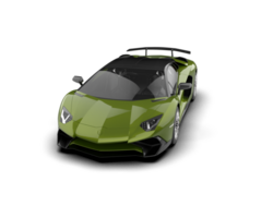 Realistic sport car isolated on background. 3d rendering - illustration png