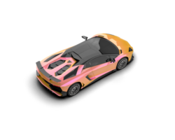 Realistic sport car isolated on background. 3d rendering - illustration png