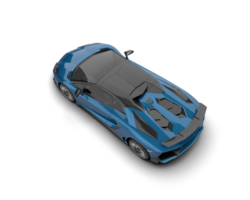 Realistic sport car isolated on background. 3d rendering - illustration png