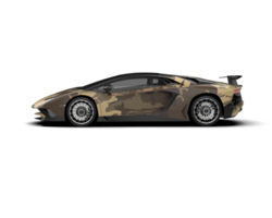 Realistic sport car isolated on background. 3d rendering - illustration png