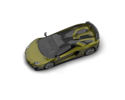 Realistic sport car isolated on background. 3d rendering - illustration png