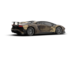 Realistic sport car isolated on background. 3d rendering - illustration png