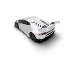 Realistic sport car isolated on background. 3d rendering - illustration png