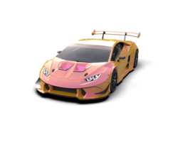Realistic sport car isolated on background. 3d rendering - illustration png