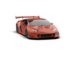 Realistic sport car isolated on background. 3d rendering - illustration png
