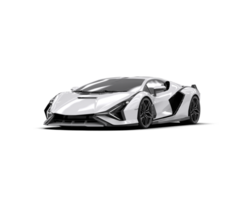 Realistic sport car isolated on background. 3d rendering - illustration png