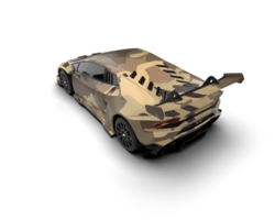Realistic sport car isolated on background. 3d rendering - illustration png