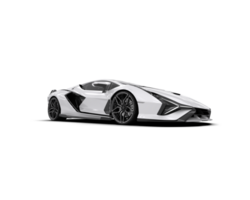 Realistic sport car isolated on background. 3d rendering - illustration png