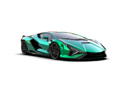 Realistic sport car isolated on background. 3d rendering - illustration png