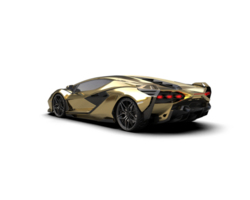 Realistic sport car isolated on background. 3d rendering - illustration png
