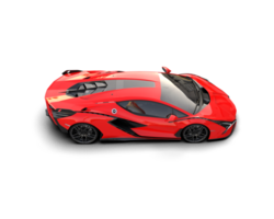 Realistic sport car isolated on background. 3d rendering - illustration png