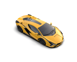Realistic sport car isolated on background. 3d rendering - illustration png