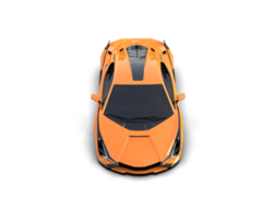 Realistic sport car isolated on background. 3d rendering - illustration png
