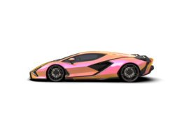 Realistic sport car isolated on background. 3d rendering - illustration png