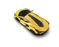 Realistic sport car isolated on background. 3d rendering - illustration png