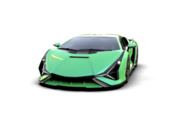 Realistic sport car isolated on background. 3d rendering - illustration png