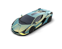 Realistic sport car isolated on background. 3d rendering - illustration png