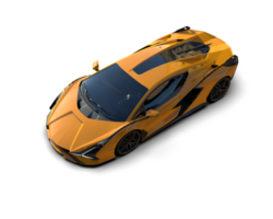 Realistic sport car isolated on background. 3d rendering - illustration png