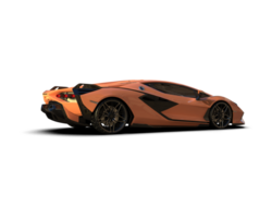 Realistic sport car isolated on background. 3d rendering - illustration png