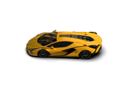 Realistic sport car isolated on background. 3d rendering - illustration png