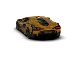 Realistic sport car isolated on background. 3d rendering - illustration png