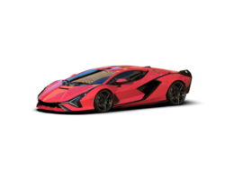 Realistic sport car isolated on background. 3d rendering - illustration png