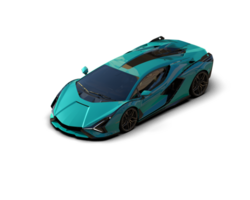 Realistic sport car isolated on background. 3d rendering - illustration png