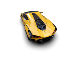 Realistic sport car isolated on background. 3d rendering - illustration png