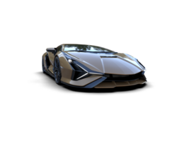 Realistic sport car isolated on background. 3d rendering - illustration png