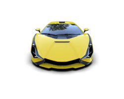 Realistic sport car isolated on background. 3d rendering - illustration png
