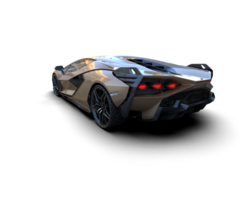 Realistic sport car isolated on background. 3d rendering - illustration png