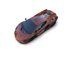 Realistic sport car isolated on background. 3d rendering - illustration png