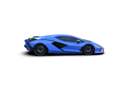 Realistic sport car isolated on background. 3d rendering - illustration png