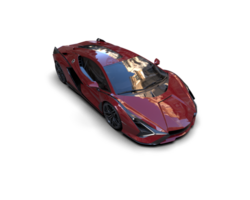 Realistic sport car isolated on background. 3d rendering - illustration png