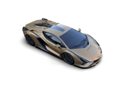 Realistic sport car isolated on background. 3d rendering - illustration png