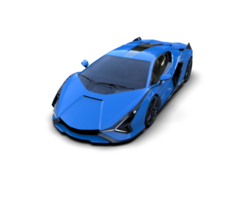 Realistic sport car isolated on background. 3d rendering - illustration png