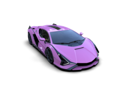 Realistic sport car isolated on background. 3d rendering - illustration png