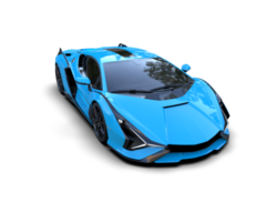 Realistic sport car isolated on background. 3d rendering - illustration png