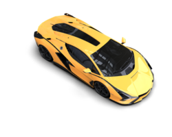 Realistic sport car isolated on background. 3d rendering - illustration png