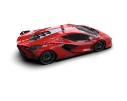 Realistic sport car isolated on background. 3d rendering - illustration png